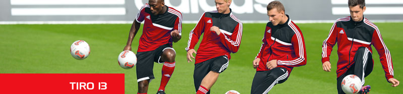 Adidas Tiro 13 Sportbekleidung Die Adidas Tiro 13 Sportbekleidung für Vereine mit Trainingsanzügen und T-Shirt