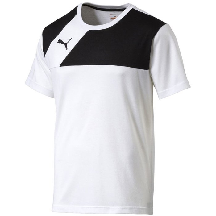 Puma Esquadra Leisure T-Shirt - white-black - Gr. 116