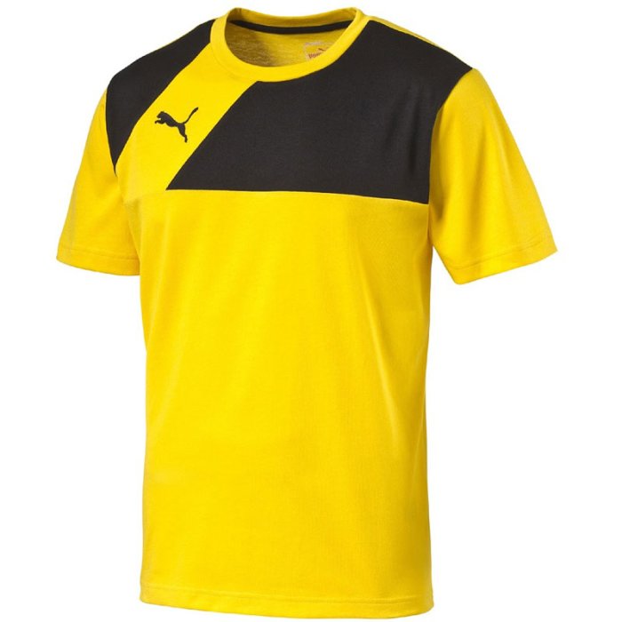Puma Esquadra Leisure T-Shirt - team yellow-black - Gr. 140