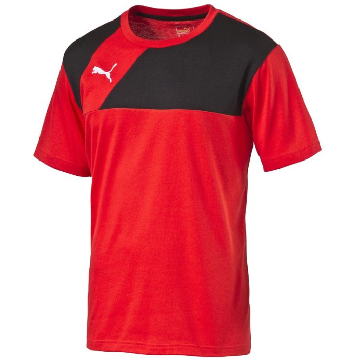 Puma Esquadra Leisure T-Shirt - puma red-black - Gr. m