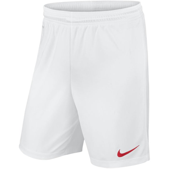 Nike Park II Knit Short - white/university red - Gr. m