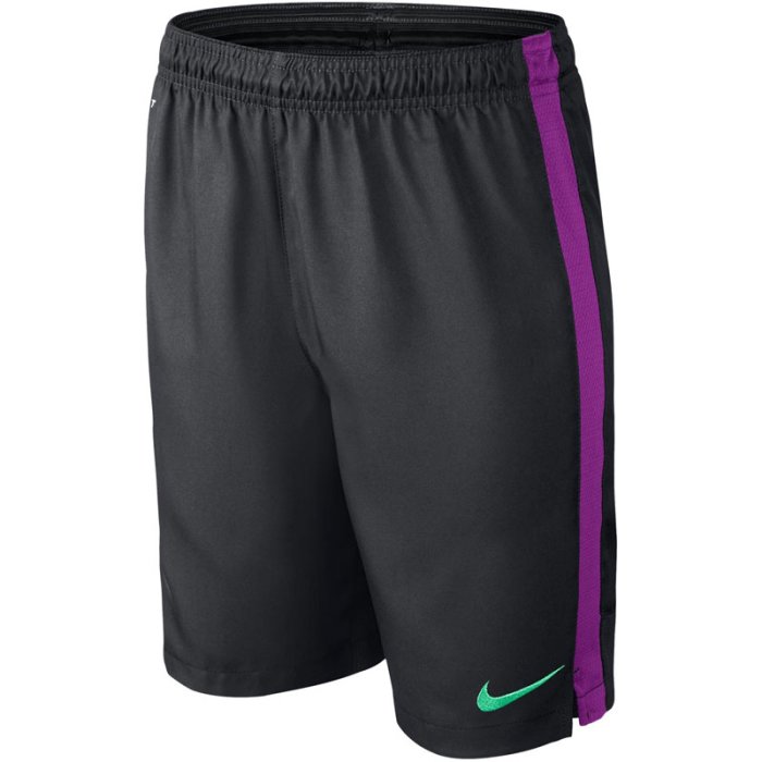Nike Strike B Wvn Shrt - dark grey/vivid purple/green g - Größe M