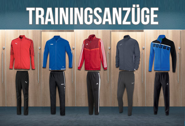 Hol dir jetzt für dich oder deine Mannschaft einen der neuen Trainingsanzüge für die Saison 2019/2020