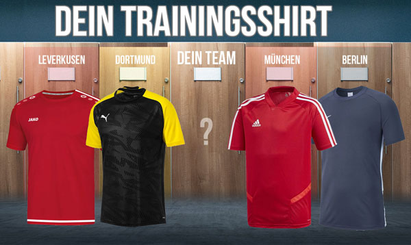 Hol dir jetzt eines der Trainingsshirts das auch die Profi Sportler tragen.