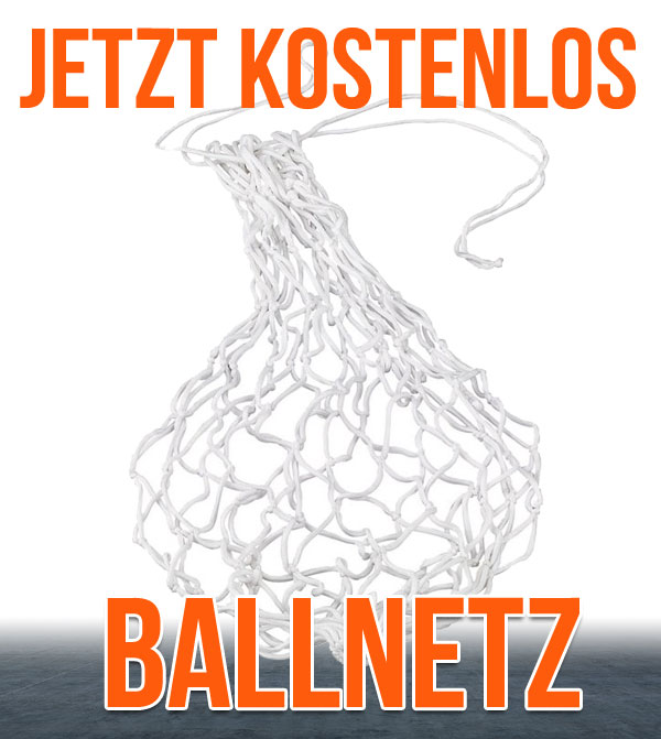 Wir haben ein Geschenk für dich. Zu jeder Bestellung in unserem Shop mit 10 Fußbällen bekommst du jetzt ein Ballnetz kostenlos.