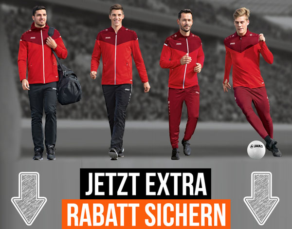 Jetzt bekommst du die Sportartikel der Jako Champ 2.0 Linie noch günstiger