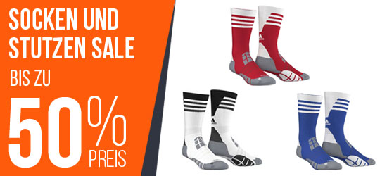 ⚽ Socken und Stuzten Sale mit 40% günstiger ⚽