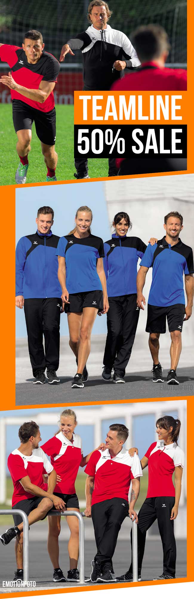 komplette Teamsport Linie mit 50% Rabatt bestellen