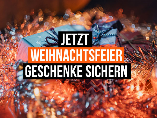 sicher dir jetzt die richtigen Geschenke für eure Weihnachtsfeier.