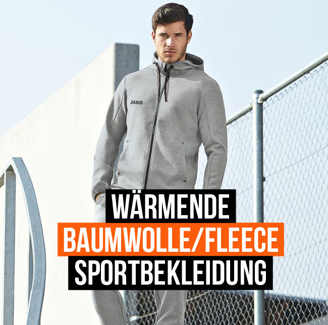 Hol dir jetzt die wärmende Sportbekleidung für den Herbst und Winter.