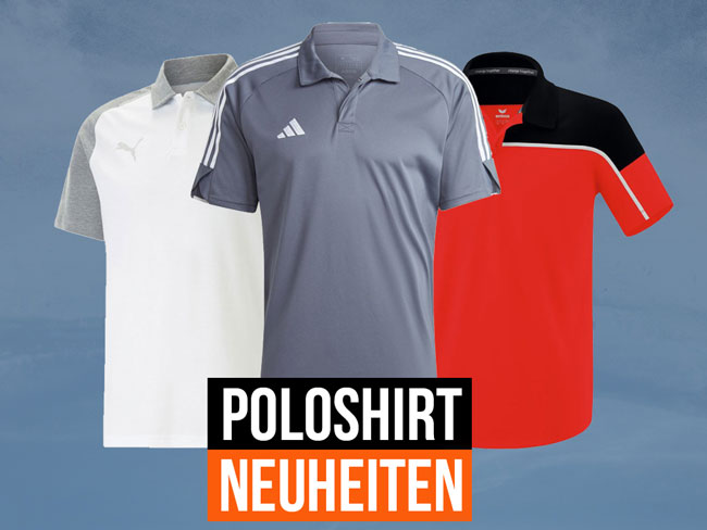 Hier kommen die neuen Poloshirts von den Top Marken!