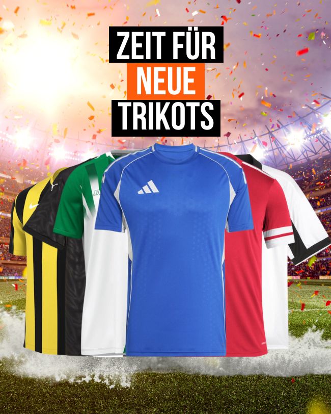 Sei schnell und hol dir neue Trikots noch bevor alle neue Trikots bestellen.