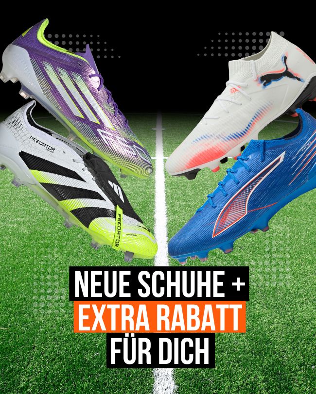 Extra Rabatt für neue Fußballschuhe