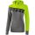 Erima 5-C Kapuzensweatshirt grey melange/lime pop/black