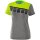 Erima 5-C T-Shirt grey melange/lime pop/black