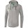 Erima Essential Kapuzenjacke light grey melange/twist of lime