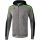 Erima Liga Line 2.0 Trainingsjacke Mit Kapuze greymelange/black/green gecko