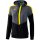 Erima Squad Tracktop Jacke Mit Kapuze slate grey/black/yellow