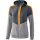 Erima Squad Tracktop Jacke Mit Kapuze slate grey/monument grey/new orange