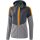 Erima Squad Trainingsjacke Mit Kapuze slate grey/monument grey/new orange