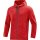 Jako Premium Basics Kapuzenjacke rot meliert