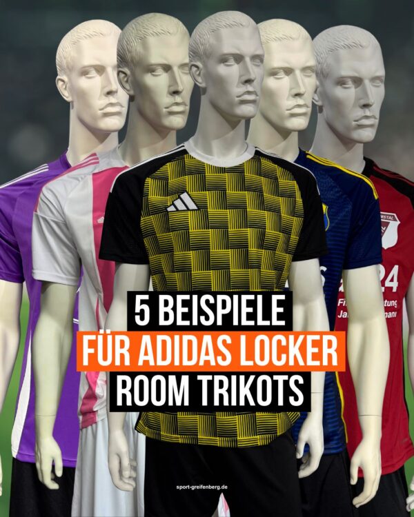 5 Beispiele für adidas Trikots aus dem adidas Locker Room