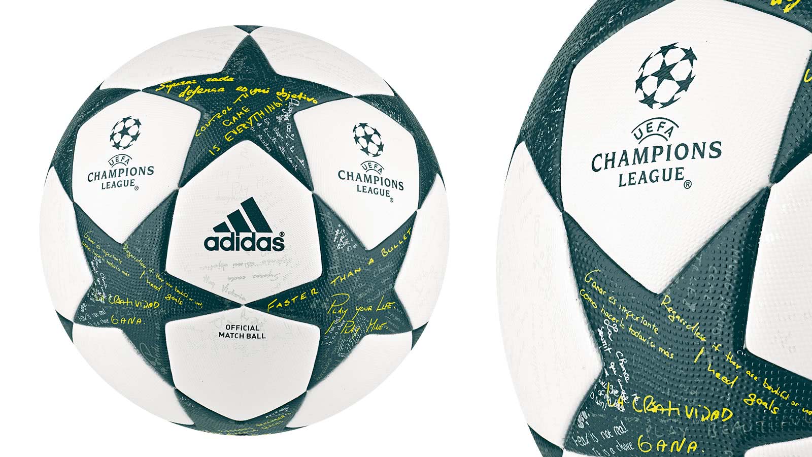 Der Adidas Finale 16 OMB Champions League Ball der Saison 2016/2017