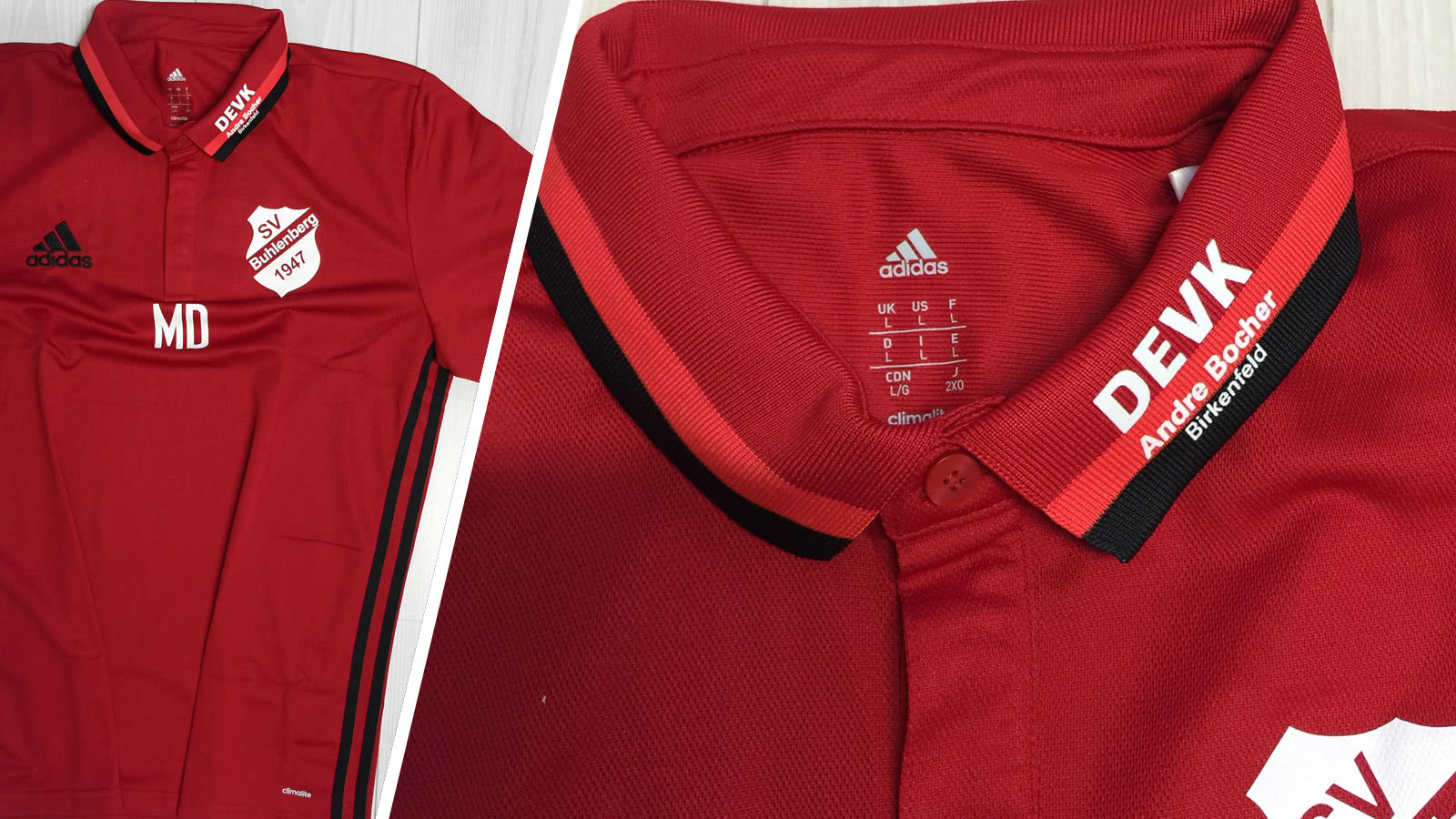 Das Adidas Poloshirt mit Logo Druck