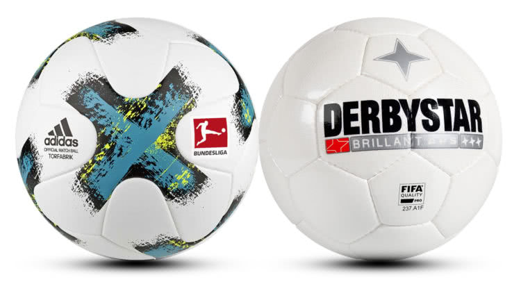 Was unterscheidet einen Adidas und einen Derbystar Fußball. Der Ball Verlgeich