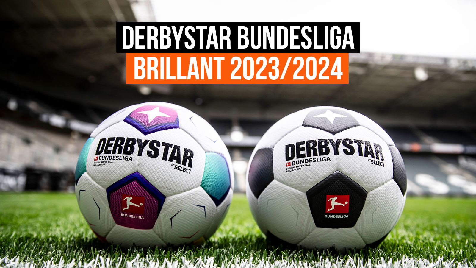 2 neue Derbystar Bundesliga Spielbälle für 2023/2024