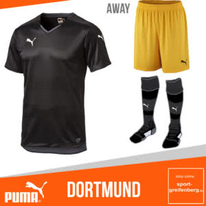 Dortmund Trikots Hosen Stutzen 2017/2018 Away als Auswärts Trikot Linie