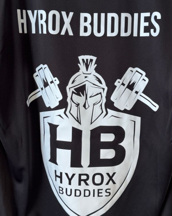 weißer Druck auf den Event Shirts in schwarz