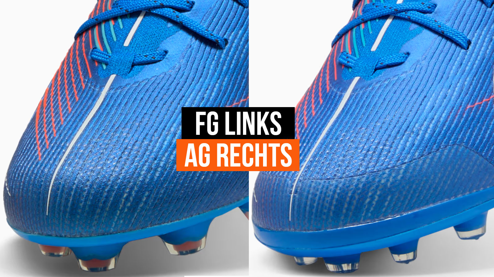 die Spitze der FG und AG Fußballschuhe mit Kontaktschutz