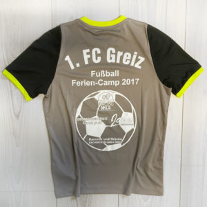 Fußball Camp Trikots mit Sponsoren Polo Logos