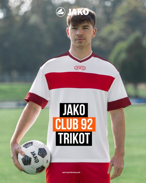 Das Jako Club 92 Trikot (4246) für die Trikotsets der Saison 2026/2027