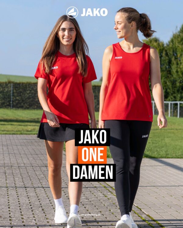 Die Jako One Damen Sportbekleidung mit Damen Shirt und Damen Tank Top