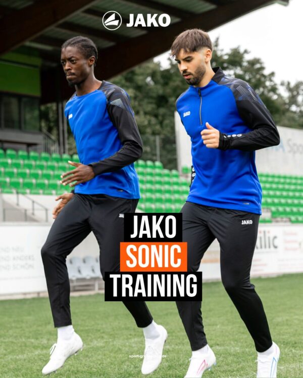 Jako Sonic Trainingsbekleidung mit Sweat (8826) und Ziptop (8626)
