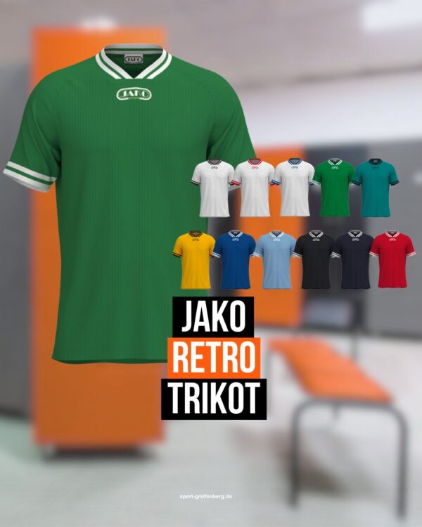 Das Jako Trikot Retro für Trikotsätze der Spielzeit 2026/2027