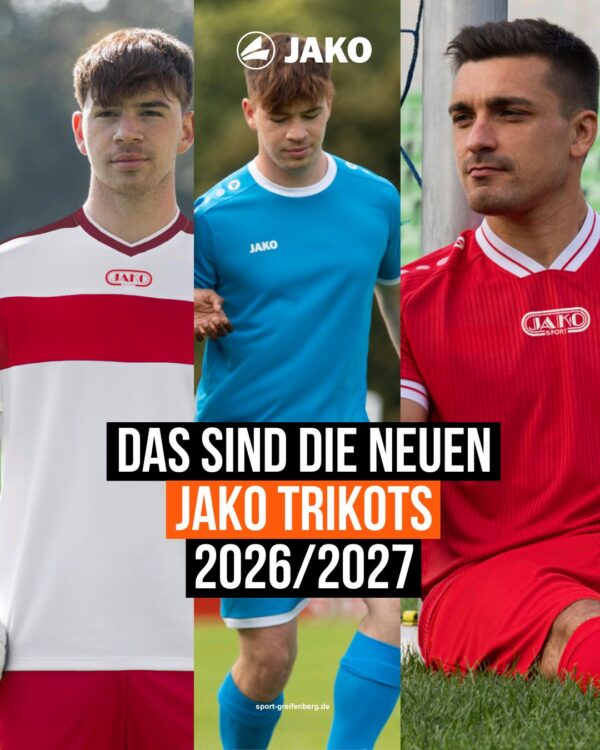 Die Jako Trikots 2026/27 mit 4 neuen Trikots