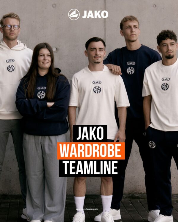 Die Jako Wardrobe Teamline für den Teamwear Katalog 2026/2027