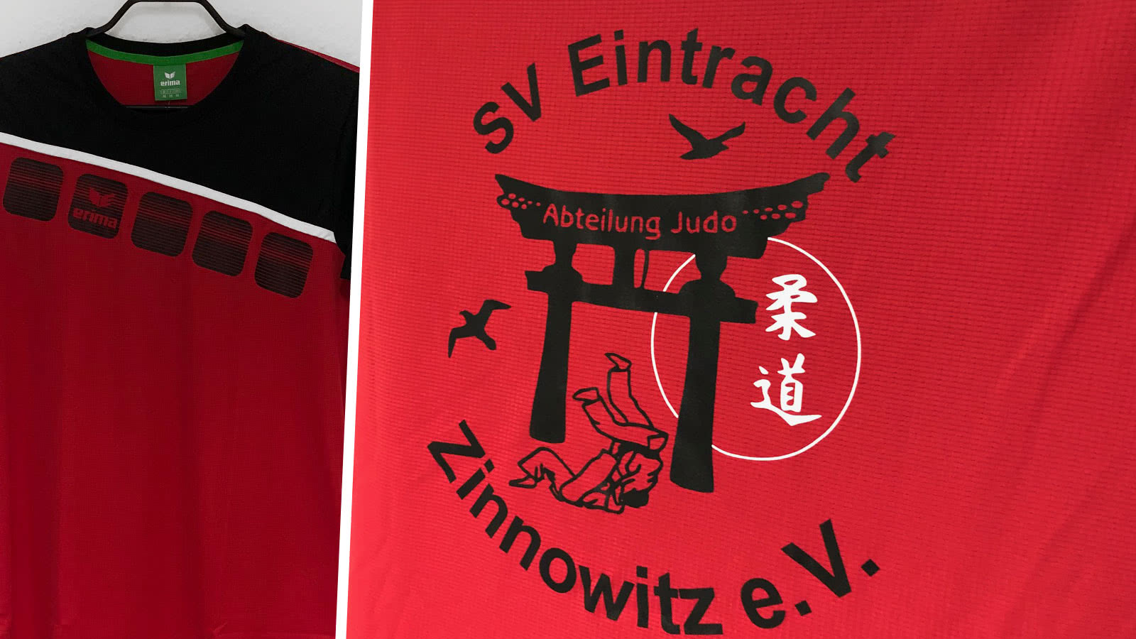 Die Judo T-Shirts des SV Eintracht Zinnowitz