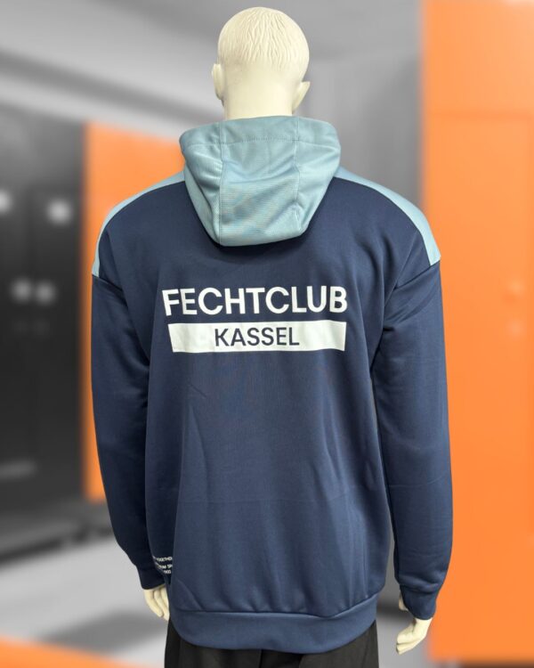 Die Erima Kapuzenjacken für den Fechtclub Kassel mit Vereinsnamen