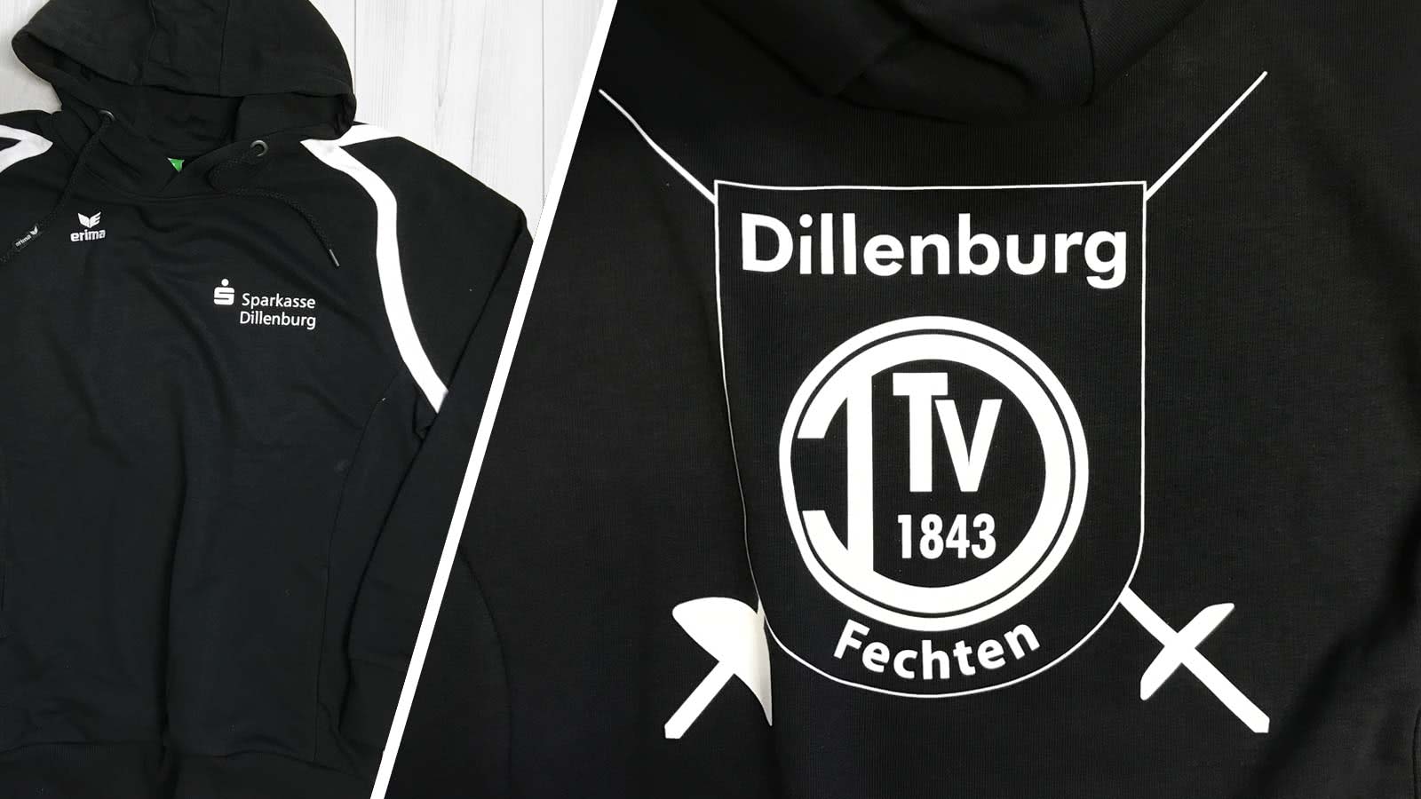 Kapuzensweatshirt mit Rückendruck