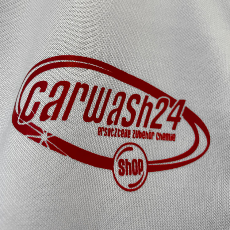 Carwash 24 Logo Bedruckung in rot