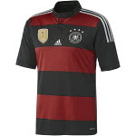 Das Adidas DFB Trikot Away mit 4 Sterne Logo in schwarz/rot