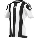 Das weiß/schwarze Adidas Striped 15 Jersey in white/black Farbkombination