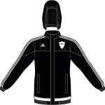 Die Adidas Tiro 15 Rain Jacket als reine Regenjacke