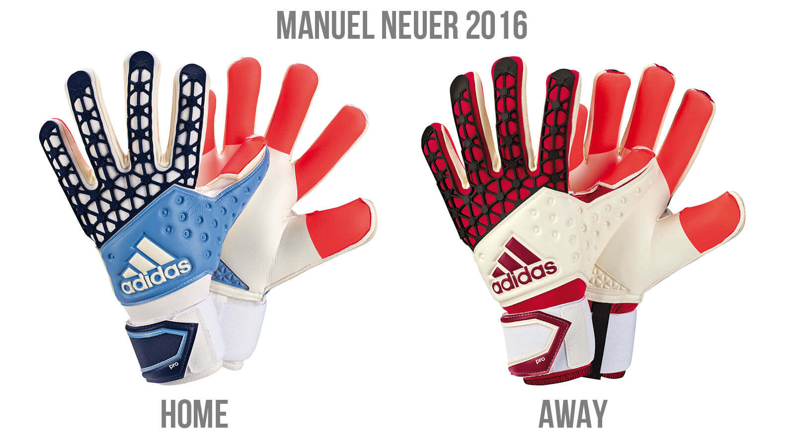 Adidas Ace Zones Pro Manuel Neuer Torwarthandschuhe Home sowie Away