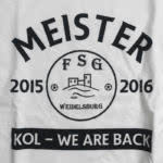Das FSG Weidelsburg Meister T-Shirt mit Aufdruck