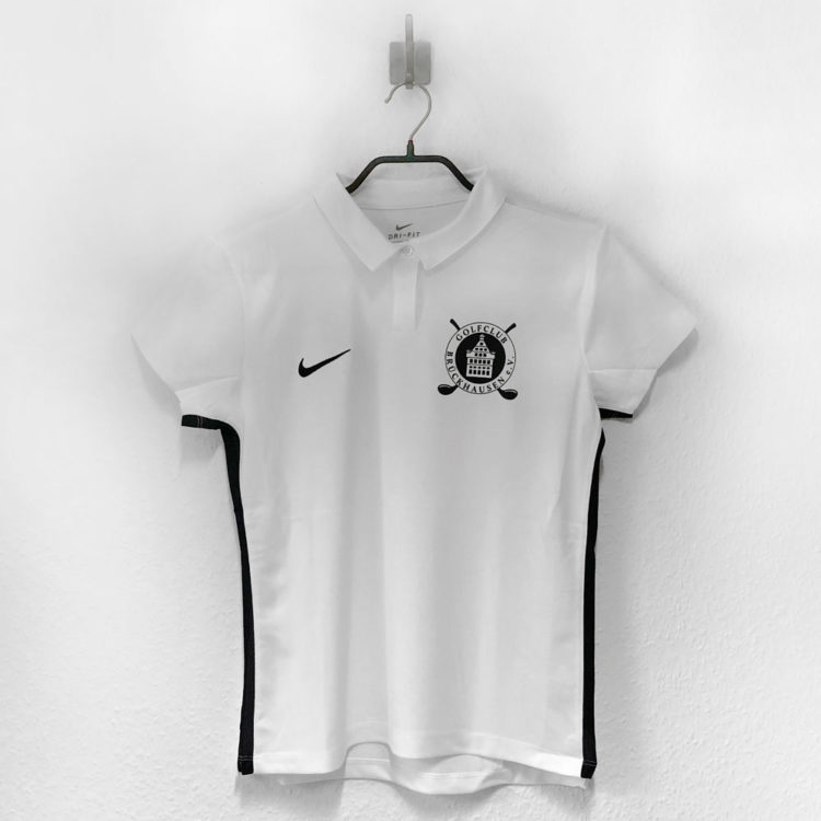Das Nike Golf Poloshirt mit eigenem Club Logo auf der Brust